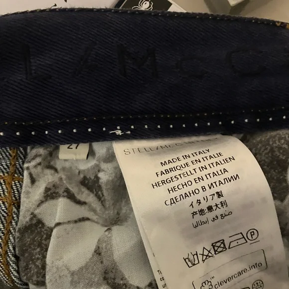 NWOT Stella McCartney Jeans, sz 27 - Picture 5 of 5